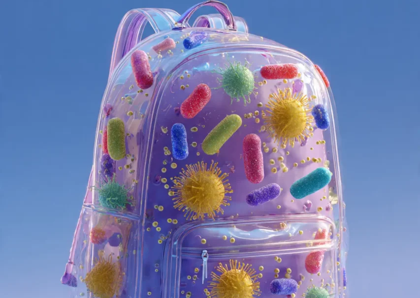 Durabilidade antibacteriana em mochilas inteligentes