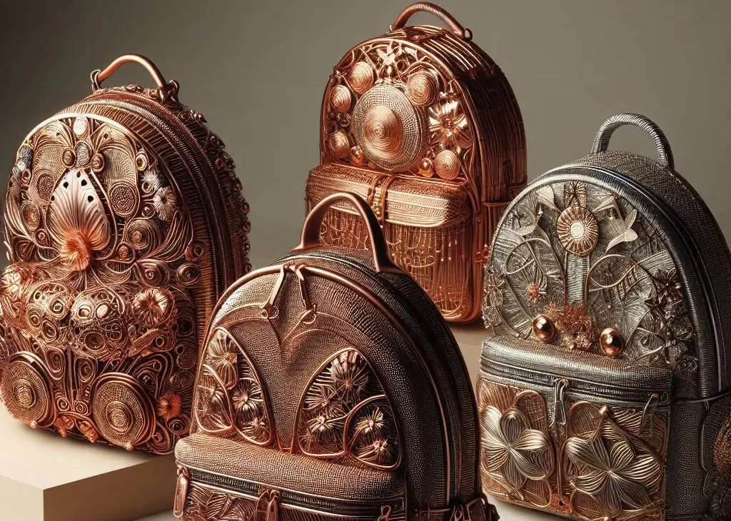 Mochilas com fibras de cobre antibacterianas