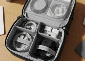 Transporte seguro: Organize cabos e acessórios sem danos 2 Organização segura de cabos no transporte