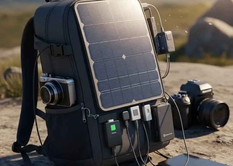 Mochilas com painel solar integrado