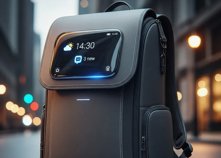 Notificações em tempo real : O poder das mochilas com display flexível 7 Mochila inteligente com display flexível