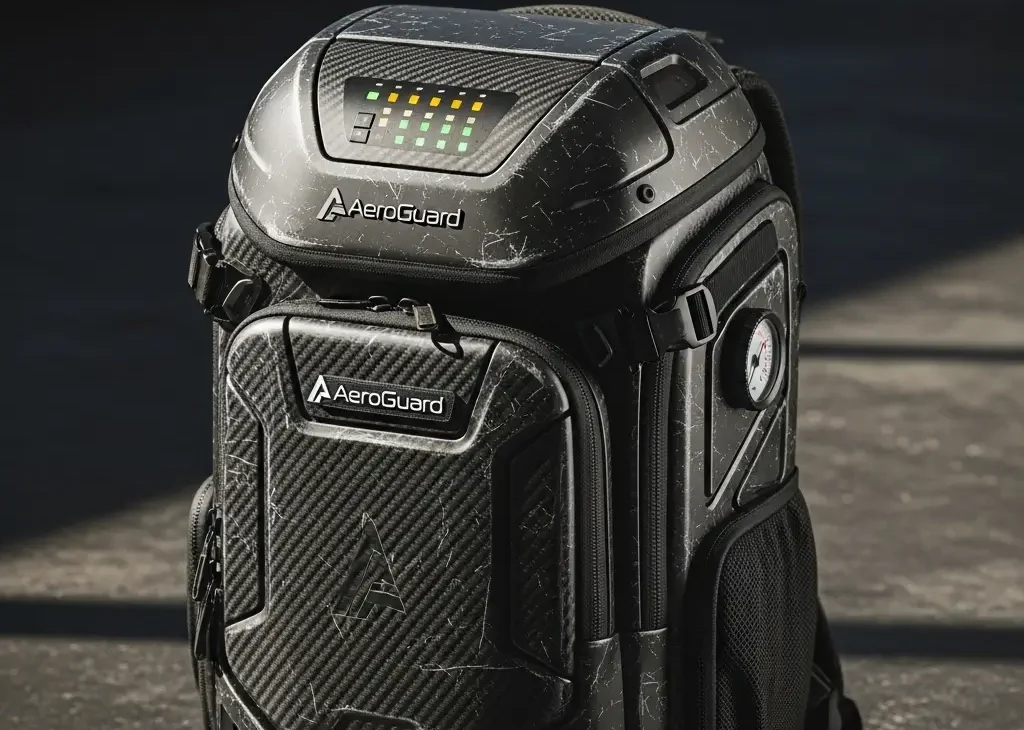 Mochila pressurizada para equipamentos sensíveis