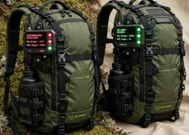 Mochilas com sensores detectam riscos biológicos