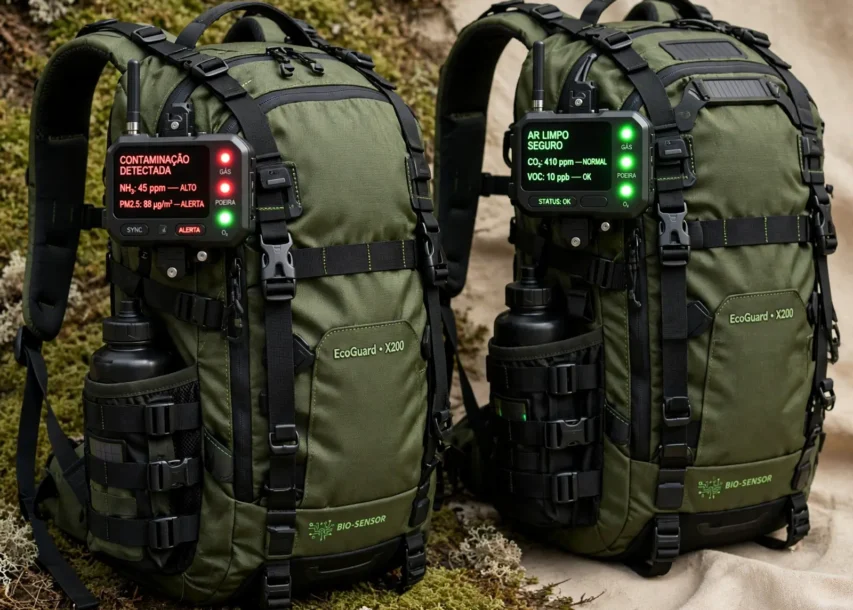 Mochilas com sensores detectam riscos biológicos