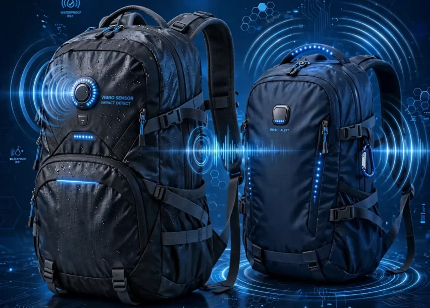 Mochilas tecnológicas que alertam impactos em tempo real